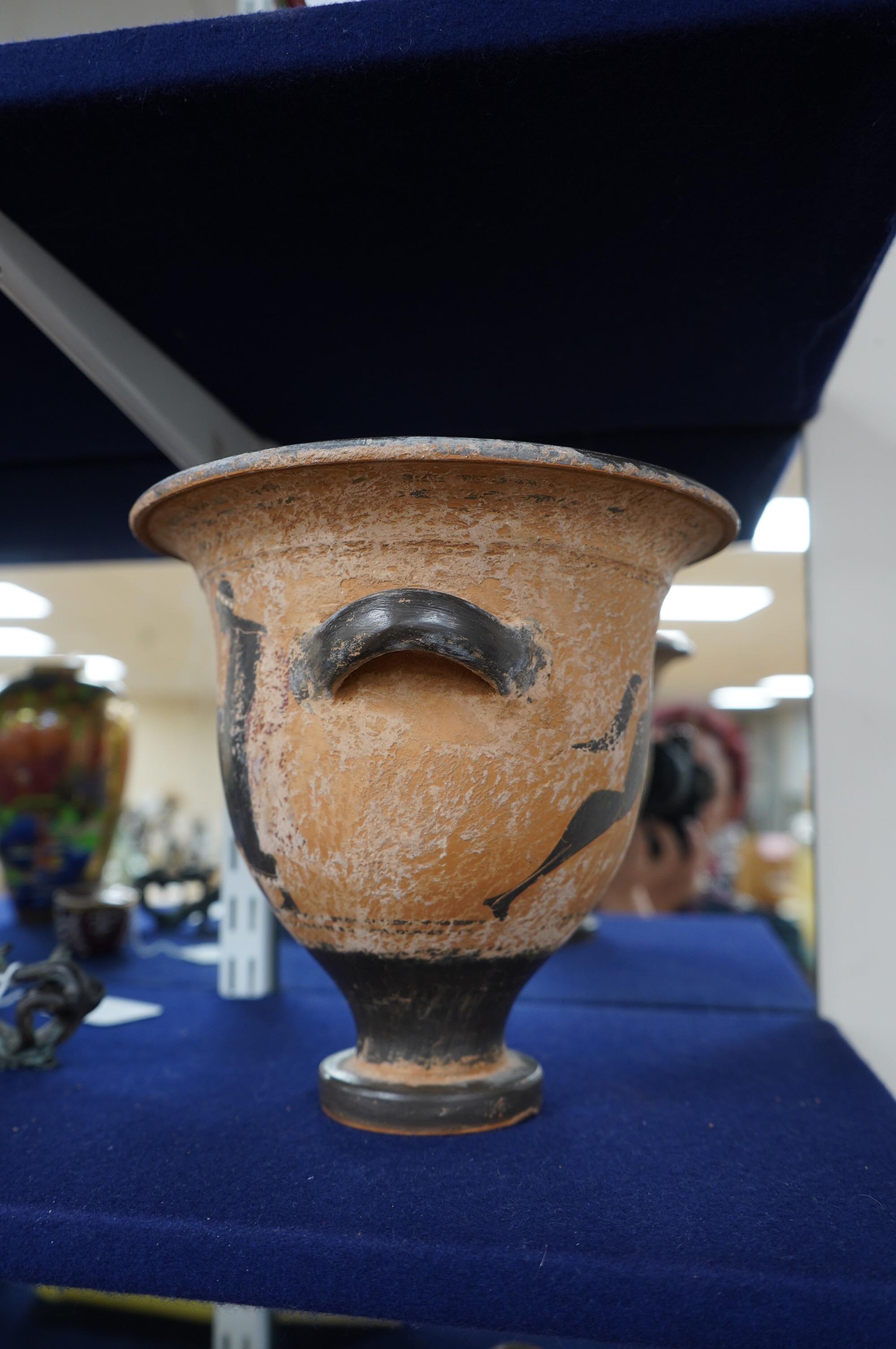 An Ancient Greek? bell krater, 21cm high. Condition - fair to good